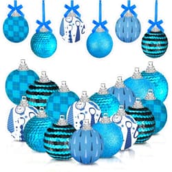 Motionchic 12 Pieces Father's Day Hanging Decoration Father's Day Hanging Ball Ornament Happy Father's Day Ball Pendant for Birthday Party Tree Decor