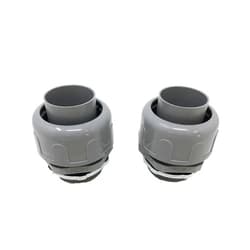Sealproof 1-1/2-Inch Non-Metallic Liquid Tight Straight Electrical Conduit Connector Fitting, UL Listed, 1-1/2