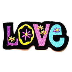 NiPitShop Peace Sign Symbol Patches Nipitshop Patches Black Love Patch Peace Sign Symbol Hippie Retro Boho Flower Power Weed Love Cartoon Embroidered Patches Sew On Applique Patch for Men Women Boys Girls Kids