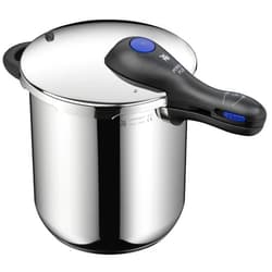 WMF Perfect Plus – Rapid Cooker Diameter 22 cm Diameter 8 Litres and a Half with Flame Protection – No Interior – Cromargan Stainless Steel for Induction