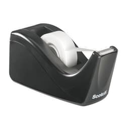 Scotch Desktop Tape Dispenser, Black Two-Tone, 1 Dispenser/Pack (C60-BK)