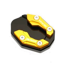 ZcerA Compatible with XMAX300 R15 V3 V4 MT15 XMAX125 XMAX 250 R 15 MT 15 Accessories Side Stand Enlarge Plate Kickstand Extension(Yellow)