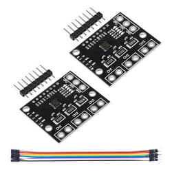 DIANN 2pcs I2C INA3221 Triple-Channel Shunt Current Voltage Monitor Sensor Re INA219 Module with Cable (Black)