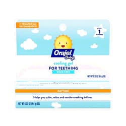Orajel Baby Daytime Cooling Gel for Teething, Drug-Free, 1 Pediatrician Recommended Brand for Teething*, One .33oz Tube