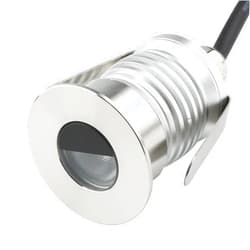 CNBRIGHTER LED In-Ground Well Light - Half-Moon, 12V-24V DC, IP67 Waterproof Buried Underground Lamps,Outdoor Landscape Lighting,Warm White 3000K (1, Watts)