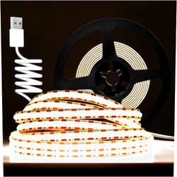 LEGELUX COB LED Strip Lights USB Powered, 2m/6.56FT Flexible COB LED Light Strip 960LEDs, 4000K CRI 90+ LED Tape Light 10W Power Supply for Home, Bedroom, Kitchen Decoration, DIY Lighting