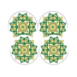 Quinn Essentials Diatomite Stone Trivets, Effective Absorption Pot Holders, Heat Resistant Hot Pad for Kitchen, Ideal Trivets for Hot Dishes, (Set of 4pcs)