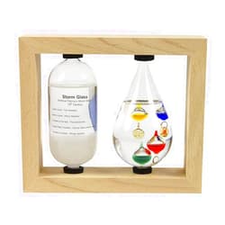 Nauticalia 4 Multi Colour Globe Galileo Thermometer & Storm Cloud Weather Station Set