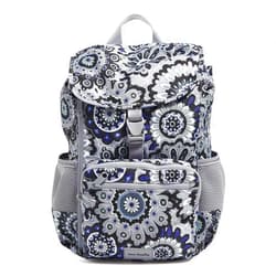 Vera Bradley Women's Recycled Lighten Up Reactive Daytripper Backpack, Tranquil Medallion, One Size