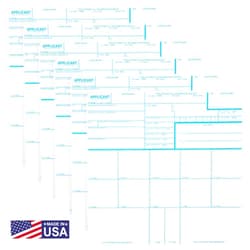 NATIONAL GUN TRUSTS Made in USA - FD 258 Fingerprint Cards 2025, 6 Pack - 11-1-20 Newest Version