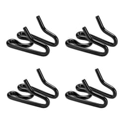 JIPIMON Dog Collar Extra Links Designed for Training Collars (4 Pack) Steel Chrome Plated Dog Training Collar Links (2.25mm, Black)