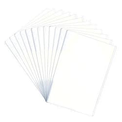 Actomall 8.5 x 11'' ISO Rigid Print Protectors Clear Rigid Plastic Sheet Paper Page Protectors Photo Plastic Sleeves for Document (12 Pcs)