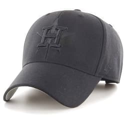 47 Brand MLB Black Black Primary Logo MVP Adjustable Structure Baseball Cap Hat, Adult One Size Fits All