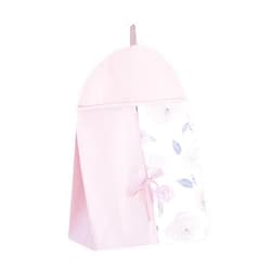 Pam Grace Creations Rose Diaper Bag, Blush Pink/Off-White
