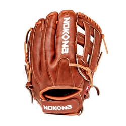 NOKONA W-V1200H Handcrafted Walnut Fastpitch Baseball Glove - H-Web for Infield and Outfield Positions, Adult 12 Inch Mitt, Made in The USA