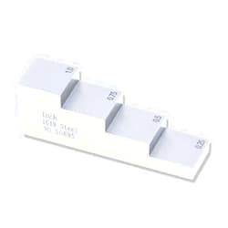 SULMILE 4 Step Test Calibration Block Step Wedge for Thickness and Linearity Calibration for Ultrasonic Thickness Gauge in NDT Testing #1018 Steel 0.250'' 0.500'' 0.750'' 1.000''