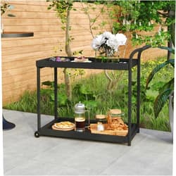 VRAXO Bar Cart Black 39.4