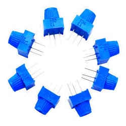 TWTADE / 8pcs 3386p Potentiometer 1K 5K 10K 100K Ohm Each 2pcs Breadboard Trim Potentiometer kit with Knob