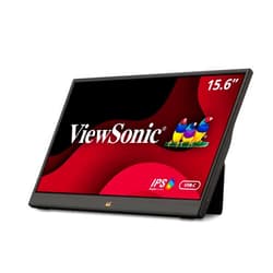 ViewSonic VA1655 15.6 Inch 1080p Portable IPS Monitor with a Built-in Stand, Mobile Ergonomics, USB C, Mini HDMI and Protective Case for Home and Office,Black