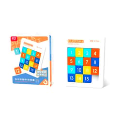 LiangCuber QY Toys Macaron Color 4x4 Klotski Puzzle Magnetic Sliding Number Puzzle,15-Digit Version ABS Brain Teasers Toy Tangram Jigsaw Intelligence (2024 Edition)