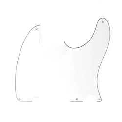 Haolahaola Guitar Parts for Brio Vintage Esquire 5 Hole Tele Pickguard RH 3 Ply White