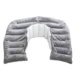 HP Solutions Neck and Shoulder Microwavable Heating Pads - Neck and Shoulder Relaxer Portable Heating Pad for Upper Back with 4 inches Neck Collar - Reusable Heating Pad & Hot Pack- 1 Pack Gray