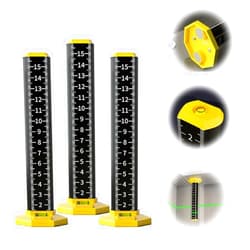 UnitZ Ceiling And Floor Tile Height Ruler,Picture Hanging Tool With Level,String Level Hanging Line Bubble Spirit Levels (3PCS)