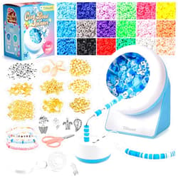 Tilhumt Bracelet Making Kit with Bead Spinner, Arts and Crafts for Kids Ages 8-12, Friendship Bracelet Kit with 18 Colors Polymer Clay Beads, 3824Pcs Clay Bead Bracelet Kit, Gifts for Girl 8-10-12-14