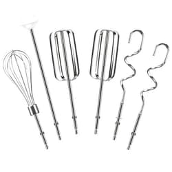 LEWEREST Hand Mixer Beaters Attachments Compatible with Hamilton Beach, Replacement Beater, Dough Hook, Blending Rod, Whisk Parts for 62632R, 62682RZ, 62692, 62695V, 64699 Handheld Mixers Blender - 6 Pack