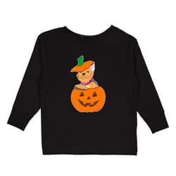 inktastic Pumpkin Puppies Halloween French Bulldog Toddler Long Sleeve T-Shirt
