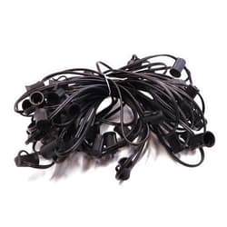 Encoidoz 50FT C7 Light String Christmas Stringer, E12 Christmas Light Sockets 12