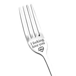 Kilener I Forking Love You Fork Gifts for Him Her Couples Gifts for Boyfriend Girlfriend Funny Anniversary Christmas Gift for Husband Wife Couple Forks