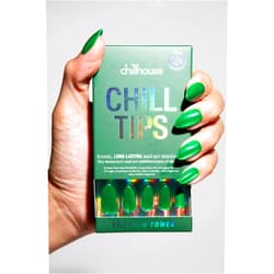 Chillhouse Chill Tips | Emerald Tower (Almond), Press-On Nail