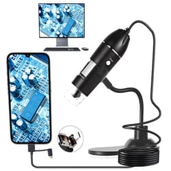 OJOYME Wireless Digital Microscope, Skybasic 50X-1000X Magnification WiFi Portable Handheld Microscopes with Adjustable Stand HD USB Microscope Camera Compatible with iPhone Android iPad Windows Mac Computer