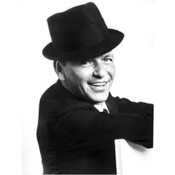 Posterazzi Frank Sinatra smiling in Suit with Black Hat Photo Print (8 x 10)