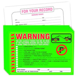PARTH iMPEX Parking Violation Stickers Notice (Pack of 50) Tow Warning You are Illegally Parked Multi Reasons - Large Size 6