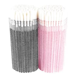 Kirecoo 200PCS Glitter Crystal Lip Applicator, Disposable Lip Wands, Brush, Lipstick Gloss Wands Applicator Tool, Makeup Beauty Tool Kits (Black+Pink)