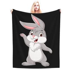 QACSWW Fluffy Rabbit Throw Blanket for Couch 40