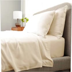 Cariloha Aloha Soft 4-Piece Sheet Set | Natural | Queen | Made from 100% Viscose derived from Bamboo |