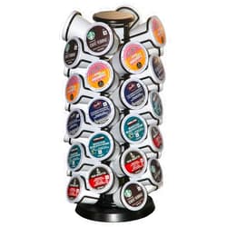 BLACKSMITH FAMILY K Cups Holder,K Cup Carousel, Coffee Pods Storage Organizer Stand,Comes All in One Piece,No Assembly Required,1 Count,Black (Capacity of 40 Pods, Black)