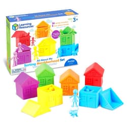 Learning Resources All About Me Sorting Neighborhood - 42 Pieces, Ages 3+ Toddler Social Emotional Toys, Fine Motor & Sorting Skills, Montessori Toys, Preschool Learning Toys