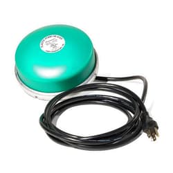 Farm Innovators 1250 Watts 7.5 Inch Cast Aluminum Floating Outdoor Pond De Icer Heater with Built in Thermostat Control and 10 Foot Cord, Green