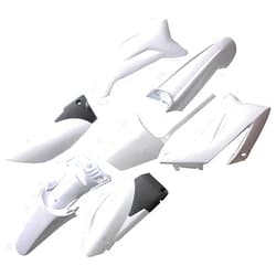 ICONSPORTSS 7pcs ABS Plastic Fender Fairing Body Work Kit Mudguard Set For TTR110 TTR 110 TTR110E Pit Pro SSR170 SDG Motorcycle Pit Dirt Bikes Full Fairing Kit 110cc 140cc 150cc Not for TTR125 (White)