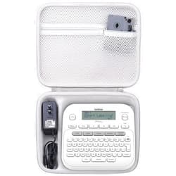 khanka Hard Travel Case Replacement for Brother P-Touch Pt-d400 PTD400AD, PT-D410, PT-D460BT Home/Office Advanced Label Maker, Case Only (White)
