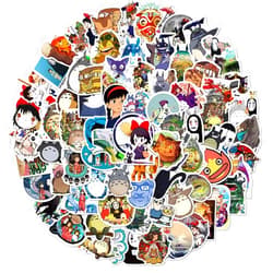 XYLL 100Pcs Janpanese Anime Cartoon Sticker for Kids, Cute Cartoon Waterproof Vinyl Stickers for Adult Teen Girl Water Bottle Laptop Phone Computer Guitar Notebook Skateboard Scrapbook Helmet