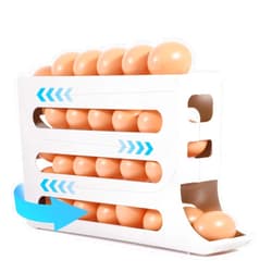 Belivo Egg Holder for Refrigerator Large Capacity Egg Egg Dispenser Container Tray for Fridge, Kitchen