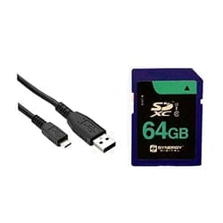 Synergy Digital Accessory Kit Compatible with Synergy Digital, Works with Polaroid Pop Instant Digital Camera Includes: USBM USB Cable, SY-SD64GB Memory Card