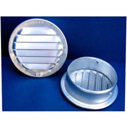 Maurice Franklin Louver-2 Round Aluminum Louver with Insect Screen (Priced Per Bag of 6). Item #2 RL-100 by Maurice Franklin Louver