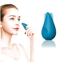 MaeDouy Mini Portable Water Drop Shape Facial & Eye Skin Care Tools - Personal Vibrating Handheld Massage Ball,for Improves Dark Circles,Eye Bags,and Fine Lines,Facial Skin Laxity and Aging-Dark Green