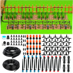 MIXC 226FT Greenhouse Micro Drip Irrigation Kit, Automatic Patio Plant Watering System with 1/4